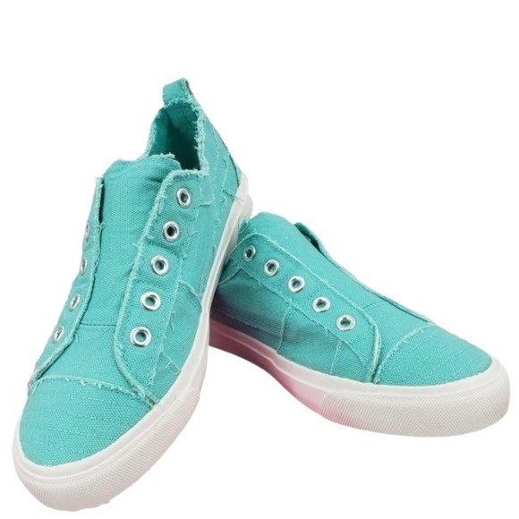 Corkys Shoes Corkys Babalu Aqua Slip On Sneakers Distressed Flats